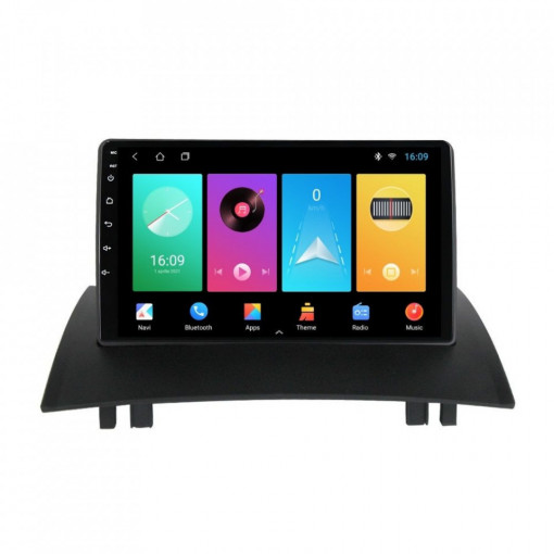 Navigatie dedicata cu Android Renault Megane II 2001 - 2009, 2GB RAM, Radio GPS Dual Zone, Display HD 9" Touchscreen, Internet Wi-Fi, Bluetooth, MirrorLink, USB, Waze