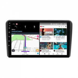 Navigatie dedicata cu Android Audi A3 (8P1) 2003 - 2013, 8GB RAM, Radio GPS Dual Zone, Display HD IPS 9" Touchscreen, Internet Wi-Fi si slot SIM 4G, Bluetooth, MirrorLink, USB, Waze