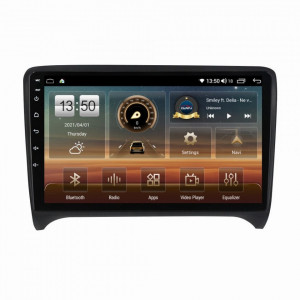 Navigatie dedicata cu Android Audi TT 2006 - 2015, 4GB RAM, Radio GPS Dual Zone, Display HD IPS 9" Touchscreen, Internet Wi-Fi si slot SIM 4G, Bluetooth, MirrorLink, USB, Waze