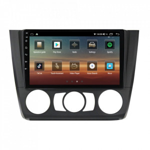 Navigatie dedicata cu Android BMW Seria 1 (E81 / E87) 2007 - 2013, clima manuala, 4GB RAM, Radio GPS Dual Zone, Display HD IPS 9" Touchscreen, Internet Wi-Fi si slot SIM 4G, Bluetooth, MirrorLink, USB, Waze