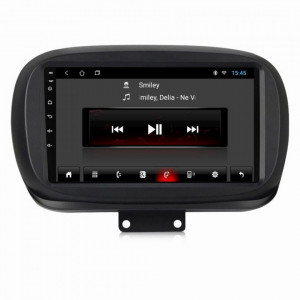 Navigatie dedicata cu Android Fiat 500X dupa 2014, 1GB RAM, Radio GPS Dual Zone, Display HD 9" Touchscreen, Internet Wi-Fi, Bluetooth, MirrorLink, USB, Waze