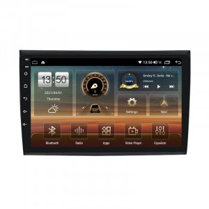 Navigatie dedicata cu Android Fiat Bravo 2007 - 2016, 8GB RAM, Radio GPS Dual Zone, Display HD IPS 9" Touchscreen, Internet Wi-Fi si slot SIM 4G, Bluetooth, MirrorLink, USB, Waze