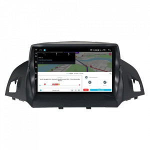 Navigatie dedicata cu Android Ford Kuga II 2012 - 2019, 8GB RAM, Radio GPS Dual Zone, Display HD IPS 9" Touchscreen, Internet Wi-Fi si slot SIM 4G, Bluetooth, MirrorLink, USB, Waze