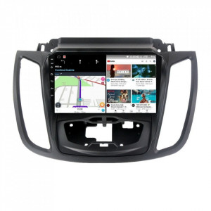 Navigatie dedicata cu Android Ford Kuga II 2012 - 2019 cu navigatie originala, 6GB RAM, Radio GPS Dual Zone, Display HD IPS 9" Touchscreen, Internet Wi-Fi si slot SIM 4G, Bluetooth, MirrorLink, USB, Waze