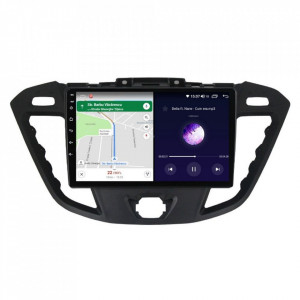 Navigatie dedicata cu Android Ford Transit / Tourneo Custom 2012 - 2018, 8GB RAM, Radio GPS Dual Zone, Display HD IPS 9" Touchscreen, Internet Wi-Fi si slot SIM 4G, Bluetooth, MirrorLink, USB, Waze