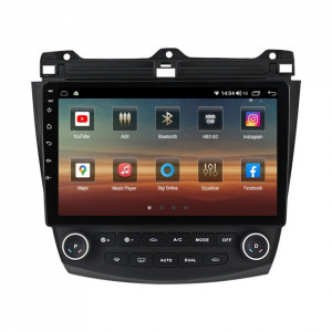 Navigatie dedicata cu Android Honda Accord VII 2003 - 2008, 8GB RAM, Radio GPS Dual Zone, Display HD IPS 10" Touchscreen, Internet Wi-Fi si slot SIM 4G, Bluetooth, MirrorLink, USB, Waze