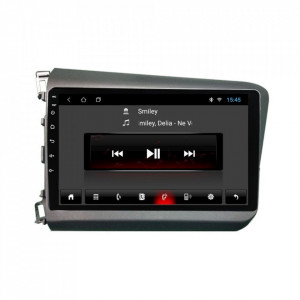 Navigatie dedicata cu Android Honda Civic IX Sedan 2011 - 2015, 1GB RAM, Radio GPS Dual Zone, Display HD 9" Touchscreen, Internet Wi-Fi, Bluetooth, MirrorLink, USB, Waze