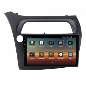 Navigatie dedicata cu Android Honda Civic VIII Hatchback 2006 - 2011, 4GB RAM, Radio GPS Dual Zone, Display HD IPS 9" Touchscreen, Internet Wi-Fi si slot SIM 4G, Bluetooth, MirrorLink, USB, Waze