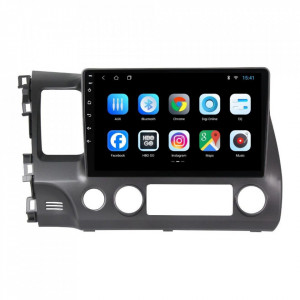 Navigatie dedicata cu Android Honda Civic VIII Sedan 2006 - 2011, 1GB RAM, Radio GPS Dual Zone, Display HD 10" Touchscreen, Internet Wi-Fi, Bluetooth, MirrorLink, USB, Waze