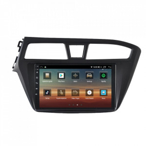 Navigatie dedicata cu Android Hyundai i20 2014 - 2018, 4GB RAM, Radio GPS Dual Zone, Display HD IPS 9" Touchscreen, Internet Wi-Fi si slot SIM 4G, Bluetooth, MirrorLink, USB, Waze