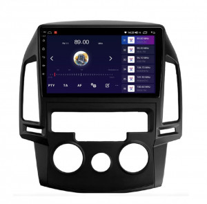Navigatie dedicata cu Android Hyundai i30 2007 - 2012, clima manuala, 4GB RAM, Radio GPS Dual Zone, Display HD IPS 9" Touchscreen, Internet Wi-Fi si slot SIM 4G, Bluetooth, MirrorLink, USB, Waze