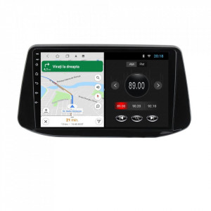 Navigatie dedicata cu Android Hyundai i30 dupa 2017, 2GB RAM, Radio GPS Dual Zone, Display HD 9" Touchscreen, Internet Wi-Fi, Bluetooth, MirrorLink, USB, Waze