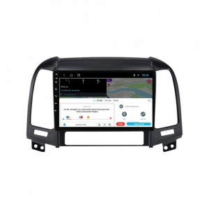 Navigatie dedicata cu Android Hyundai Santa Fe II 2006 - 2012, 1GB RAM, Radio GPS Dual Zone, Display HD 9" Touchscreen, Internet Wi-Fi, Bluetooth, MirrorLink, USB, Waze