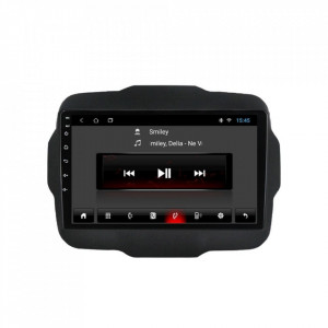 Navigatie dedicata cu Android Jeep Renegade dupa 2014, 2GB RAM, Radio GPS Dual Zone, Display HD 9" Touchscreen, Internet Wi-Fi, Bluetooth, MirrorLink, USB, Waze