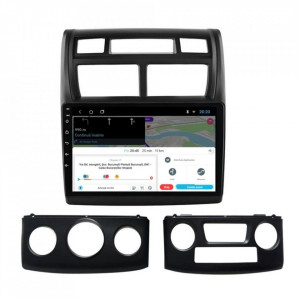 Navigatie dedicata cu Android KIA Sportage 2004 - 2010, 1GB RAM, Radio GPS Dual Zone, Display HD 9" Touchscreen, Internet Wi-Fi, Bluetooth, MirrorLink, USB, Waze
