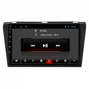 Navigatie dedicata cu Android Mazda 3 2003 - 2009, 2GB RAM, Radio GPS Dual Zone, Display HD 9" Touchscreen, Internet Wi-Fi, Bluetooth, MirrorLink, USB, Waze