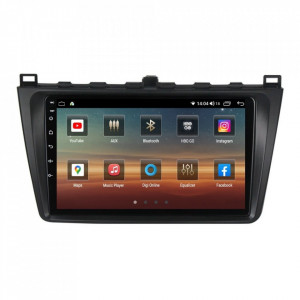 Navigatie dedicata cu Android Mazda 6 2008 - 2013, 4GB RAM, Radio GPS Dual Zone, Display HD IPS 9" Touchscreen, Internet Wi-Fi si slot SIM 4G, Bluetooth, MirrorLink, USB, Waze