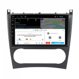 Navigatie dedicata cu Android Mercedes C-Class W203 2004 - 2007, 1GB RAM, Radio GPS Dual Zone, Display HD 9" Touchscreen, Internet Wi-Fi, Bluetooth, MirrorLink, USB, Waze