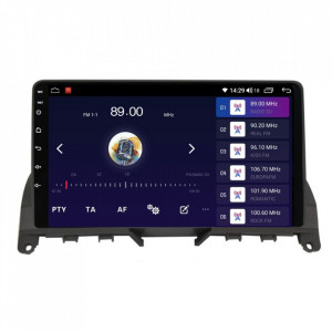 Navigatie dedicata cu Android Mercedes C-Class W204 2007 - 2011, 8GB RAM, Radio GPS Dual Zone, Display HD IPS 9" Touchscreen, Internet Wi-Fi si slot SIM 4G, Bluetooth, MirrorLink, USB, Waze