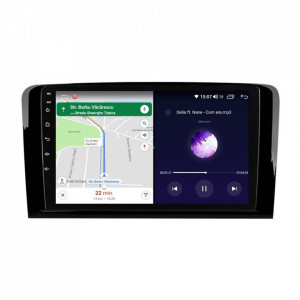 Navigatie dedicata cu Android Mercedes M-Class ML W164 2005 - 2012, 6GB RAM, Radio GPS Dual Zone, Display HD IPS 9" Touchscreen, Internet Wi-Fi si slot SIM 4G, Bluetooth, MirrorLink, USB, Waze