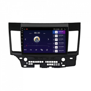 Navigatie dedicata cu Android Mitsubishi Lancer dupa 2007, 6GB RAM, Radio GPS Dual Zone, Display HD IPS 10" Touchscreen, Internet Wi-Fi si slot SIM 4G, Bluetooth, MirrorLink, USB, Waze