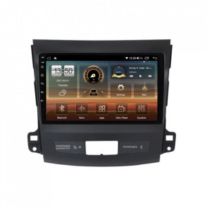 Navigatie dedicata cu Android Mitsubishi Outlander II 2006 - 2012, 6GB RAM, Radio GPS Dual Zone, Display HD IPS 9" Touchscreen, Internet Wi-Fi si slot SIM 4G, Bluetooth, MirrorLink, USB, Waze