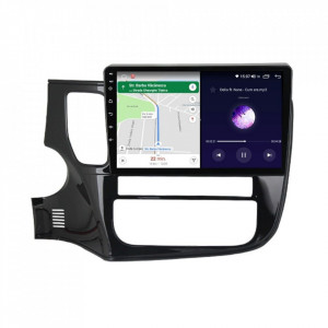 Navigatie dedicata cu Android Mitsubishi Outlander III 2012 - 2018, 4GB RAM, Radio GPS Dual Zone, Display HD IPS 9" Touchscreen, Internet Wi-Fi si slot SIM 4G, Bluetooth, MirrorLink, USB, Waze