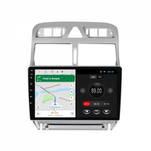 Navigatie dedicata cu Android Peugeot 307 2000 - 2013, 2GB RAM, Radio GPS Dual Zone, Display HD 9" Touchscreen, Internet Wi-Fi, Bluetooth, MirrorLink, USB, Waze