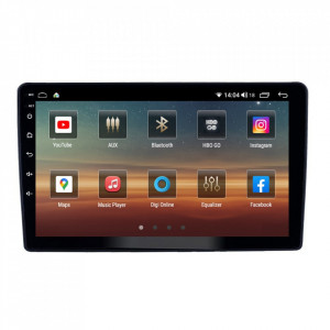 Navigatie dedicata cu Android Peugeot 307 2000 - 2013, negru, 6GB RAM, Radio GPS Dual Zone, Display HD IPS 9" Touchscreen, Internet Wi-Fi si slot SIM 4G, Bluetooth, MirrorLink, USB, Waze