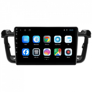 Navigatie dedicata cu Android Peugeot 508 I 2010 - 2018, 2GB RAM, Radio GPS Dual Zone, Display HD 9" Touchscreen, Internet Wi-Fi, Bluetooth, MirrorLink, USB, Waze