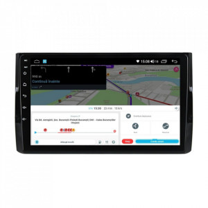 Navigatie dedicata cu Android Skoda Kodiaq dupa 2016, 8GB RAM, Radio GPS Dual Zone, Display HD IPS 10" Touchscreen, Internet Wi-Fi si slot SIM 4G, Bluetooth, MirrorLink, USB, Waze
