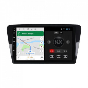 Navigatie dedicata cu Android Skoda Octavia III 2013 - 2020, 2GB RAM, Radio GPS Dual Zone, Display HD 10" Touchscreen, Internet Wi-Fi, Bluetooth, MirrorLink, USB, Waze