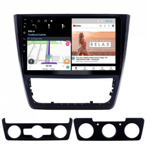 Navigatie dedicata cu Android Skoda Yeti 2009 - 2018, 2GB RAM, Radio GPS Dual Zone, Display HD 10" Touchscreen, Internet Wi-Fi, Bluetooth, MirrorLink, USB, Waze