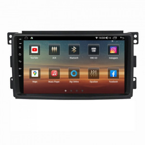 Navigatie dedicata cu Android Smart Fortwo 2007 - 2010, 6GB RAM, Radio GPS Dual Zone, Display HD IPS 9" Touchscreen, Internet Wi-Fi si slot SIM 4G, Bluetooth, MirrorLink, USB, Waze