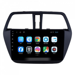 Navigatie dedicata cu Android Suzuki SX4 S-Cross dupa 2013, 2GB RAM, Radio GPS Dual Zone, Display HD 9" Touchscreen, Internet Wi-Fi, Bluetooth, MirrorLink, USB, Waze