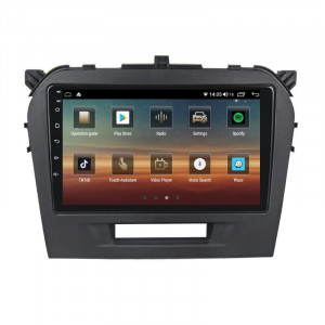 Navigatie dedicata cu Android Suzuki Vitara dupa 2015, 8GB RAM, Radio GPS Dual Zone, Display HD IPS 9" Touchscreen, Internet Wi-Fi si slot SIM 4G, Bluetooth, MirrorLink, USB, Waze