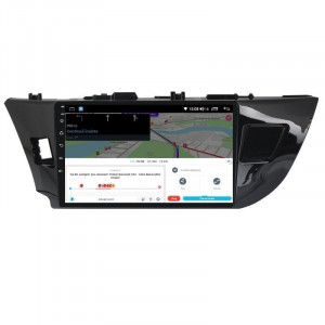 Navigatie dedicata cu Android Toyota Corolla 2013 - 2017, 8GB RAM, Radio GPS Dual Zone, Display HD IPS 10" Touchscreen, Internet Wi-Fi si slot SIM 4G, Bluetooth, MirrorLink, USB, Waze