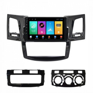 Navigatie dedicata cu Android Toyota Hilux VII 2004 - 2015, 1GB RAM, Radio GPS Dual Zone, Display HD 9" Touchscreen, Internet Wi-Fi, Bluetooth, MirrorLink, USB, Waze