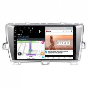 Navigatie dedicata cu Android Toyota Prius 2009 - 2015, 1GB RAM, Radio GPS Dual Zone, Display HD 9" Touchscreen, Internet Wi-Fi, Bluetooth, MirrorLink, USB, Waze