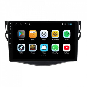 Navigatie dedicata cu Android Toyota Rav4 III 2005 - 2013, 2GB RAM, Radio GPS Dual Zone, Display HD 9" Touchscreen, Internet Wi-Fi, Bluetooth, MirrorLink, USB, Waze