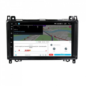 Navigatie dedicata cu Android VW Crafter 2006 - 2016, 4GB RAM, Radio GPS Dual Zone, Display HD IPS 9" Touchscreen, Internet Wi-Fi si slot SIM 4G, Bluetooth, MirrorLink, USB, Waze
