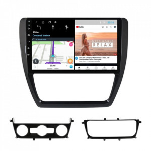 Navigatie dedicata cu Android VW Jetta IV 2011 - 2018, 2GB RAM, Radio GPS Dual Zone, Display HD 10" Touchscreen, Internet Wi-Fi, Bluetooth, MirrorLink, USB, Waze