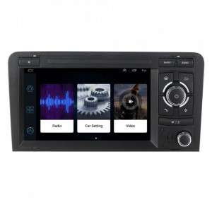 Navigatie dedicata cu Android Audi A3 (8P1) 2003 - 2013, 1GB RAM, Radio GPS Dual Zone, Display HD 7" Touchscreen, Internet Wi-Fi, Bluetooth, MirrorLink, USB, Waze