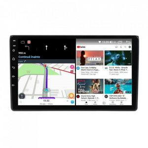 Navigatie dedicata cu Android Audi A4 (B6, B7) 2000 - 2008, 4GB RAM, Radio GPS Dual Zone, Display HD IPS 9" Touchscreen, Internet Wi-Fi si slot SIM 4G, Bluetooth, MirrorLink, USB, Waze