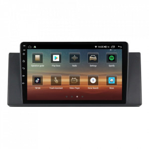 Navigatie dedicata cu Android BMW Seria 5 (E39) 1995 - 2003, 4GB RAM, Radio GPS Dual Zone, Display HD IPS 9" Touchscreen, Internet Wi-Fi si slot SIM 4G, Bluetooth, MirrorLink, USB, Waze