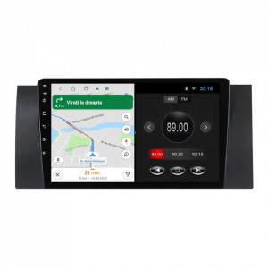 Navigatie dedicata cu Android BMW X5 (E53) 2000 - 2006, 2GB RAM, Radio GPS Dual Zone, Display HD 9" Touchscreen, Internet Wi-Fi, Bluetooth, MirrorLink, USB, Waze