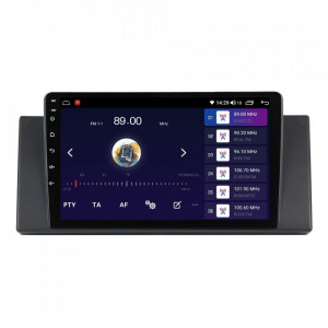Navigatie dedicata cu Android BMW X5 (E53) 2000 - 2006, 6GB RAM, Radio GPS Dual Zone, Display HD IPS 9" Touchscreen, Internet Wi-Fi si slot SIM 4G, Bluetooth, MirrorLink, USB, Waze