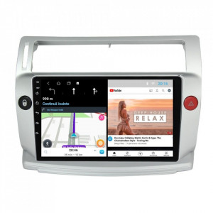 Navigatie dedicata cu Android Citroen C4 I 2004 - 2009, 1GB RAM, Radio GPS Dual Zone, Display HD 9" Touchscreen, Internet Wi-Fi, Bluetooth, MirrorLink, USB, Waze