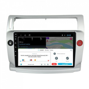 Navigatie dedicata cu Android Citroen C4 I 2004 - 2009, 2GB RAM, Radio GPS Dual Zone, Display HD 9" Touchscreen, Internet Wi-Fi, Bluetooth, MirrorLink, USB, Waze