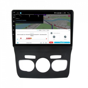 Navigatie dedicata cu Android Citroen C4 II 2009 - 2018, clima automata, 4GB RAM, Radio GPS Dual Zone, Display HD IPS 10" Touchscreen, Internet Wi-Fi si slot SIM 4G, Bluetooth, MirrorLink, USB, Waze
